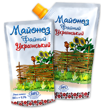 Розширено асортимент пакування нового майонезу "Файний Український" 60%